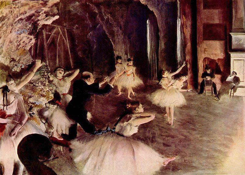 Edgar Degas Stage Rehearsal